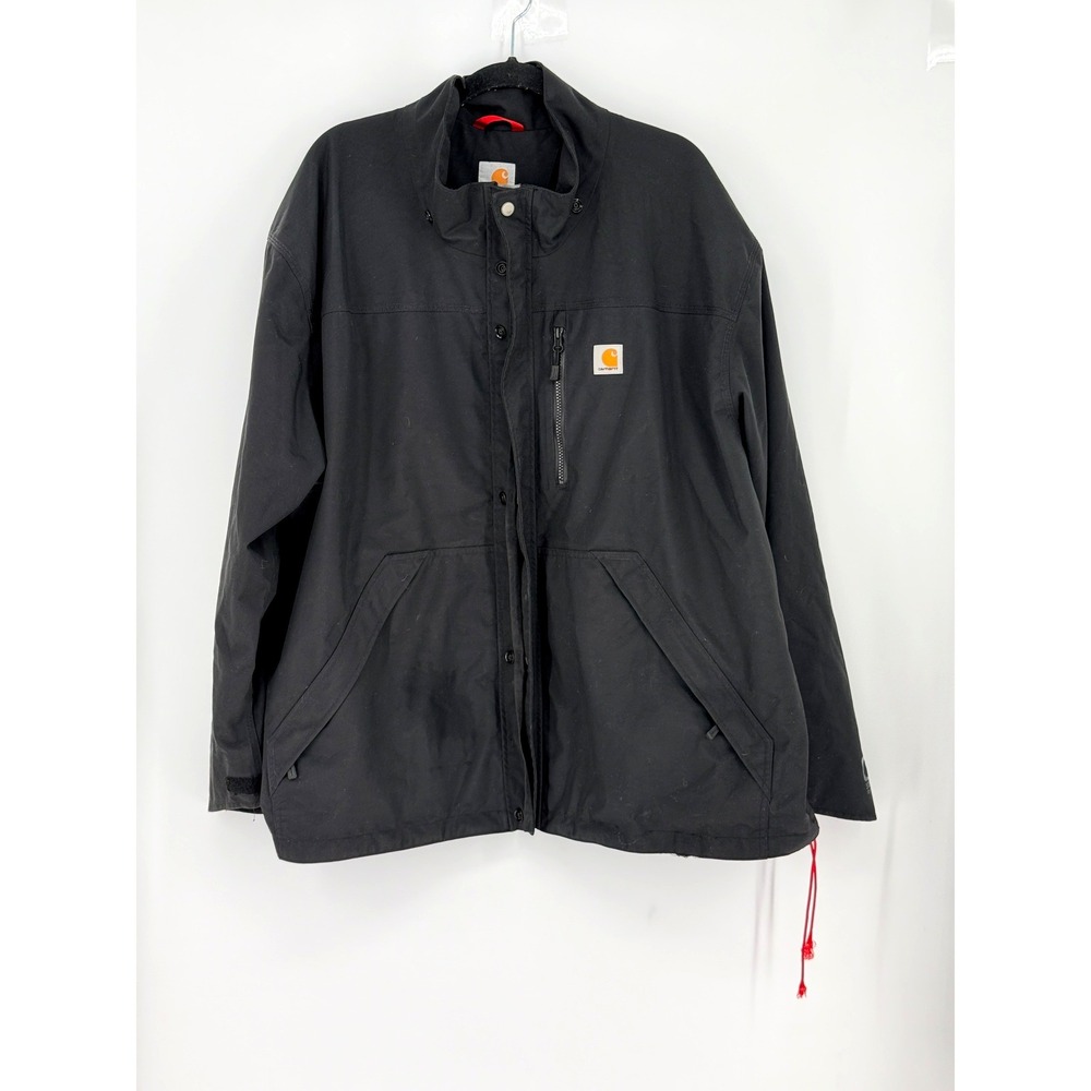 Carhartt Mens Storm Defender Waterproof Jacket Workwear Gorpcore Size 3XL Notes